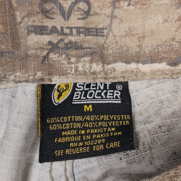 Realtree Scent Blocker Men's Camo Cargo Pants Size Medium - Picture 2 of 10